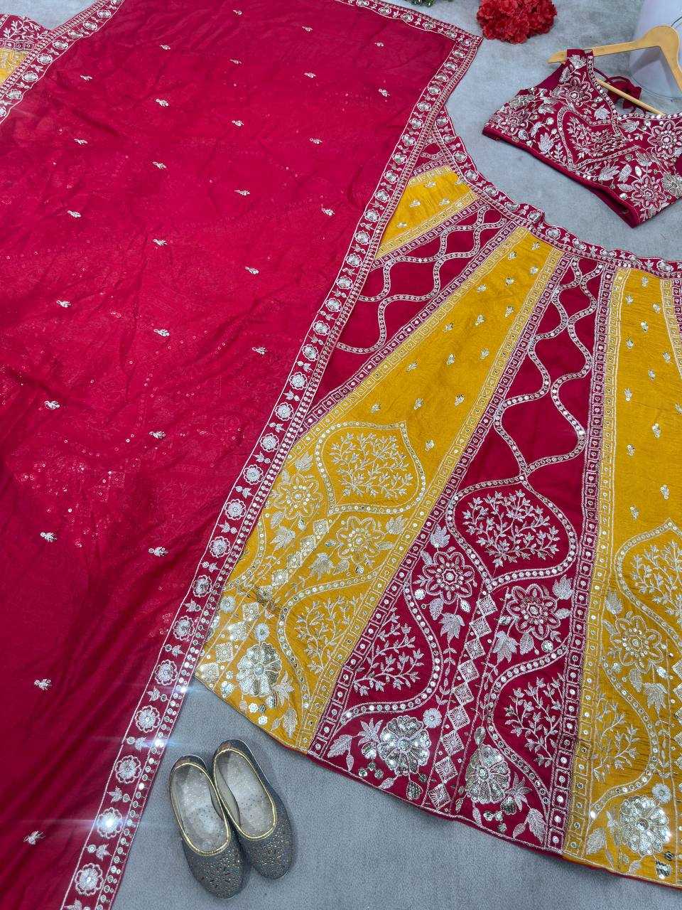 Ynf Vichitra Silk KESH533 5104 Lehengas Wholesale Fancy Lehenga Embroidered Lehenga Lehenga For Haldi Sequins Lehenga Lehenga With Cancan Manufacturer