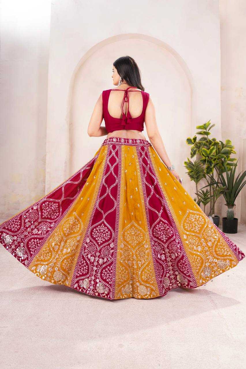 Ynf Vichitra Silk KESH533 5104 Lehengas Wholesale Fancy Lehenga Embroidered Lehenga Lehenga For Haldi Sequins Lehenga Lehenga With Cancan Manufacturer