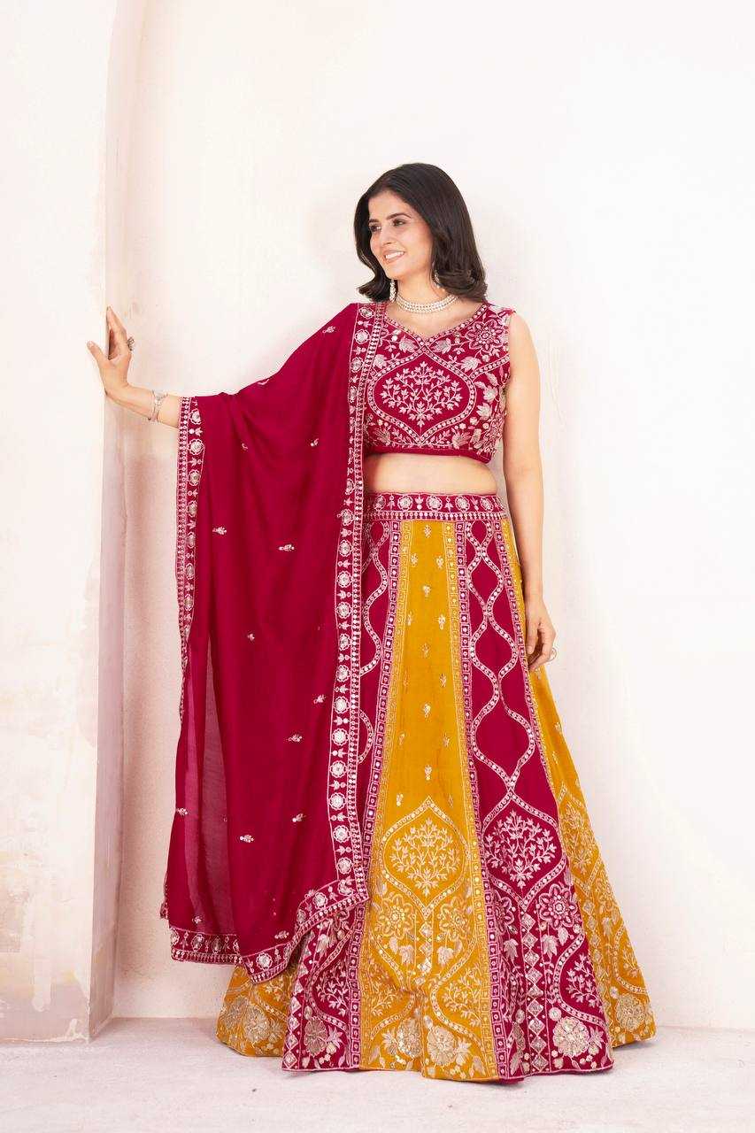 Ynf Vichitra Silk KESH533 5104 Lehengas Wholesale Fancy Lehenga Embroidered Lehenga Lehenga For Haldi Sequins Lehenga Lehenga With Cancan Manufacturer