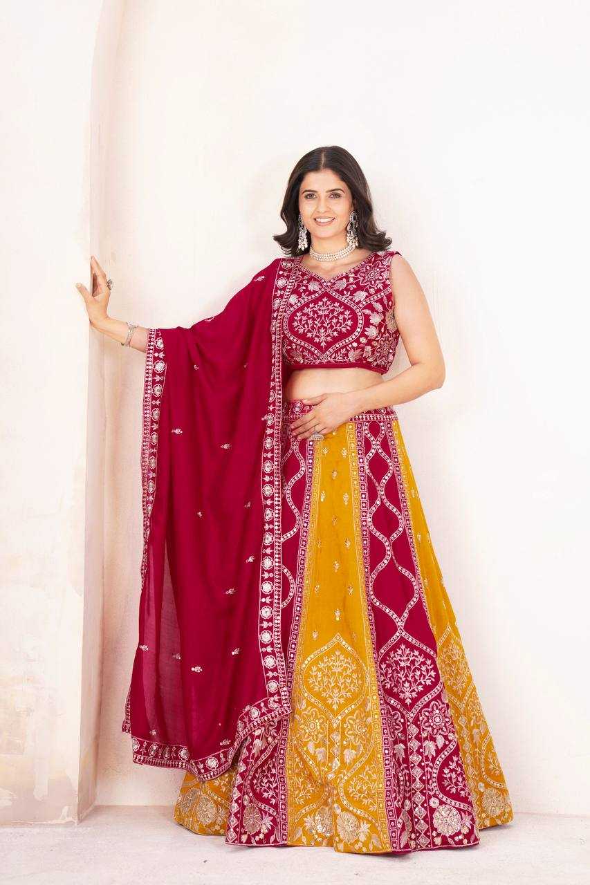 Ynf Vichitra Silk KESH533 5104 Lehengas Wholesale Fancy Lehenga Embroidered Lehenga Lehenga For Haldi Sequins Lehenga Lehenga With Cancan Manufacturer