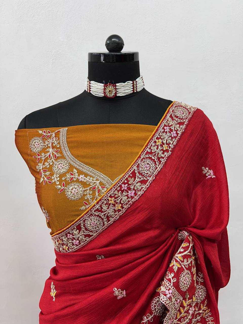 Ynf Vichitra Silk KESH543 106 Sarees Wholesale Fancy Sarees Sequence Sarees Embroidered Sarees Manufacturer