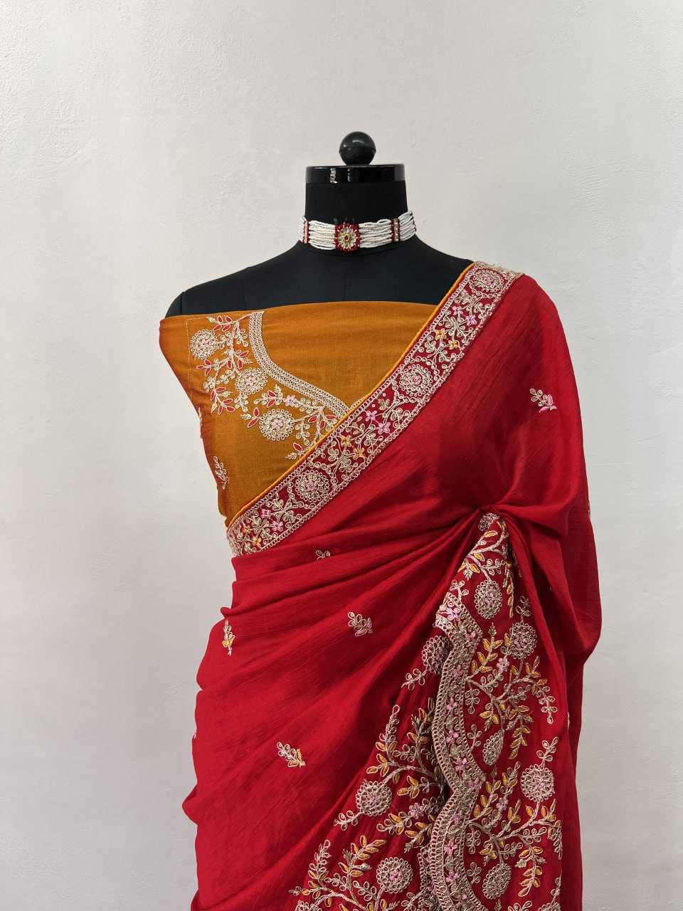 Ynf Vichitra Silk KESH543 106 Sarees Wholesale Fancy Sarees Sequence Sarees Embroidered Sarees Manufacturer