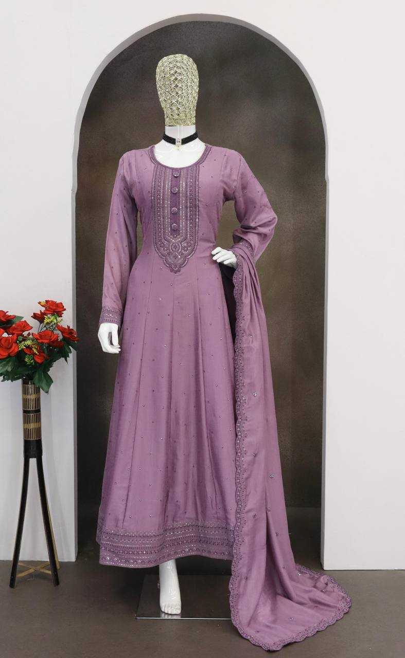 Ynf Vichitra Silk RIN131 10012 Gowns Wholesale Silk Gowns Gown With Dupatta Manufacturer