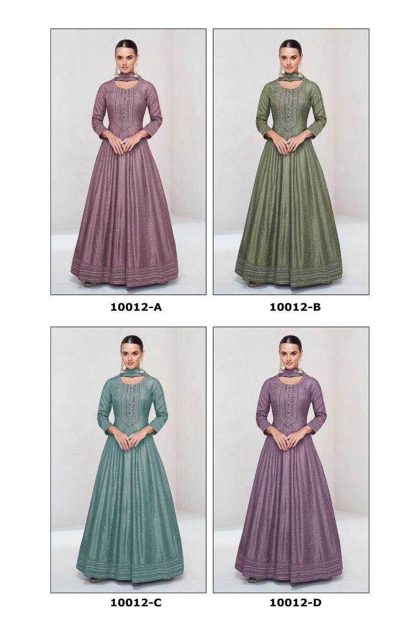 Ynf Vichitra Silk RIN131 10012 Gowns Wholesale Silk Gowns Gown With Dupatta Manufacturer