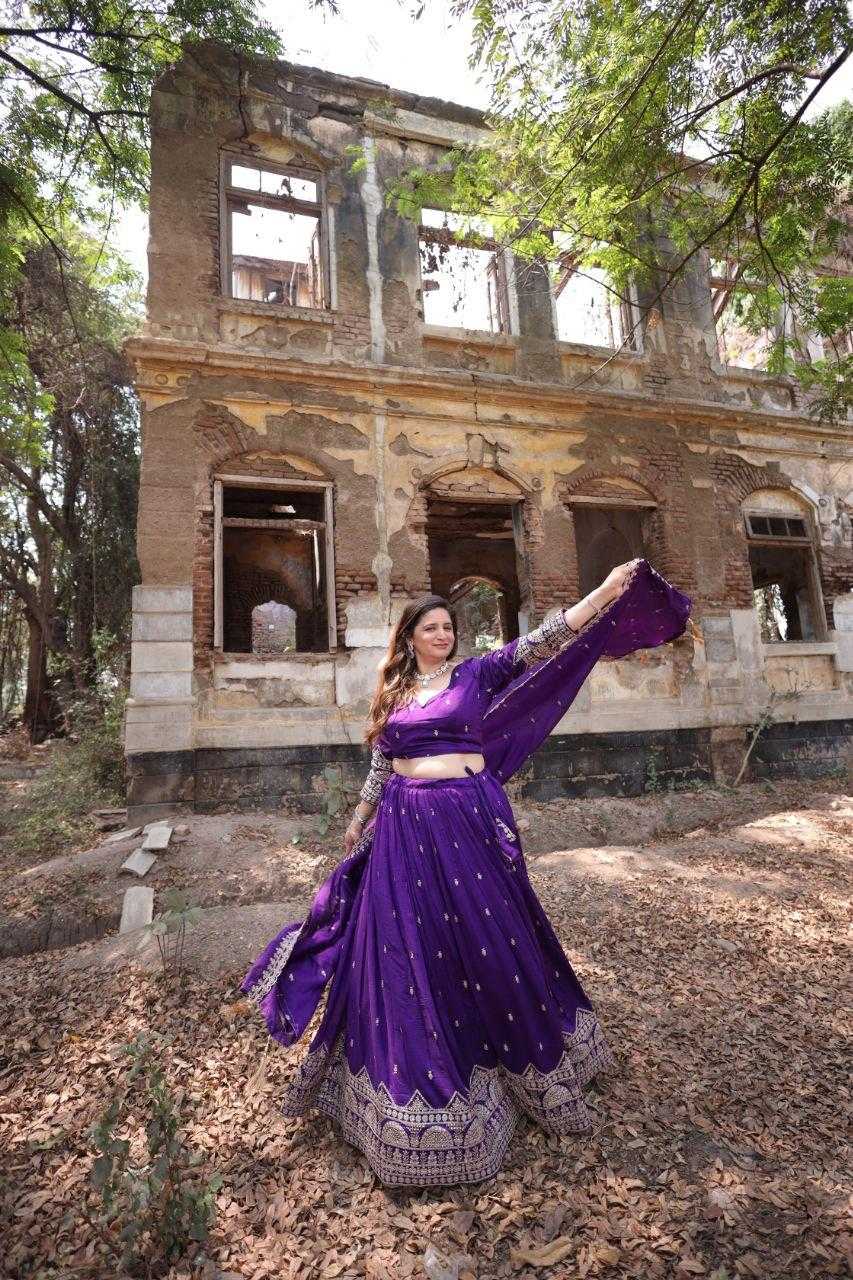 Ynf Vichitra Silk RIN133 008 Lehengas Wholesale Designer Lehenga Fancy Lehenga Lehenga With Cancan Manufacturer