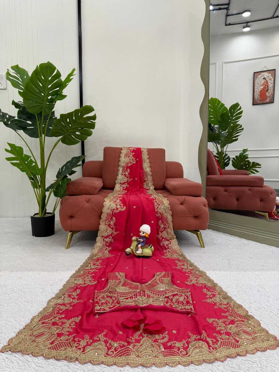 Ynf Vichitra Silk RIN133 600 Sarees Wholesale Party Wear Sarees Fancy Sarees Embroidered Sarees Manufacturer