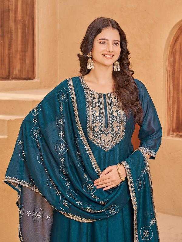 Ynf Vichitra Silk RIN190 AANCHI-JINKAL Setwise Collections Wholesale Gowns Catalogs Manufacturer