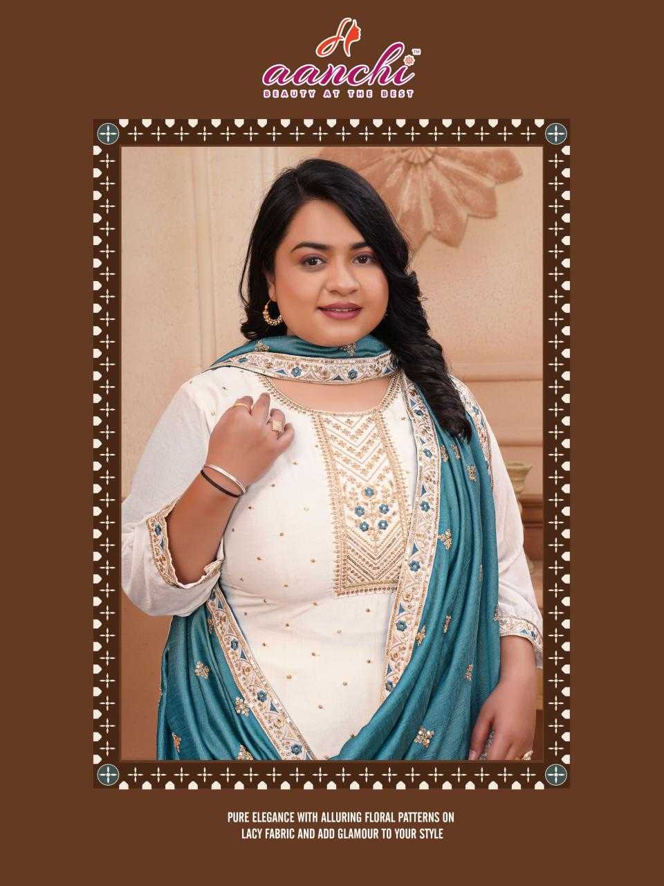 Ynf Vichitra Silk RIN190 AANCHI-PLUS CRYSTAL 2.0 Setwise Collections Wholesale Dresses & Suits Catalogs Manufacturer