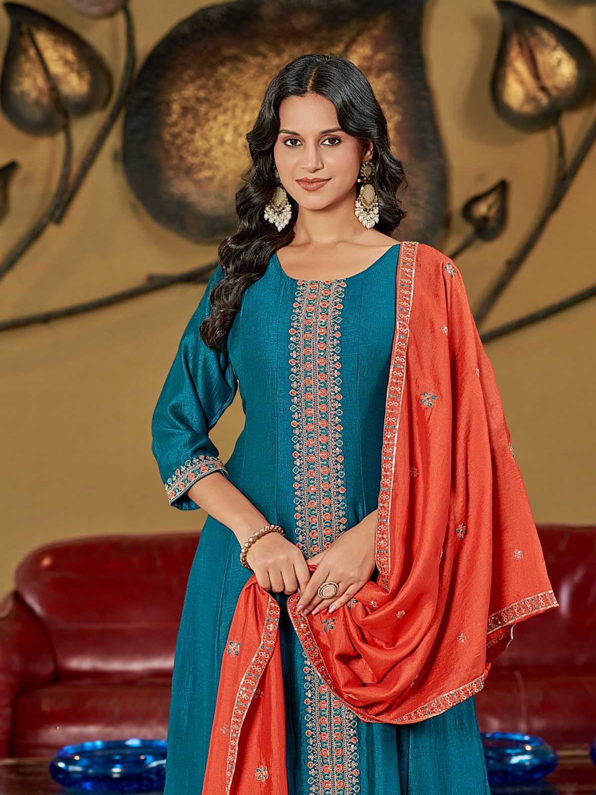 Ynf Vichitra Silk RIN190 AANCHI-SONAL Setwise Collections Wholesale Dresses & Suits Catalogs Manufacturer