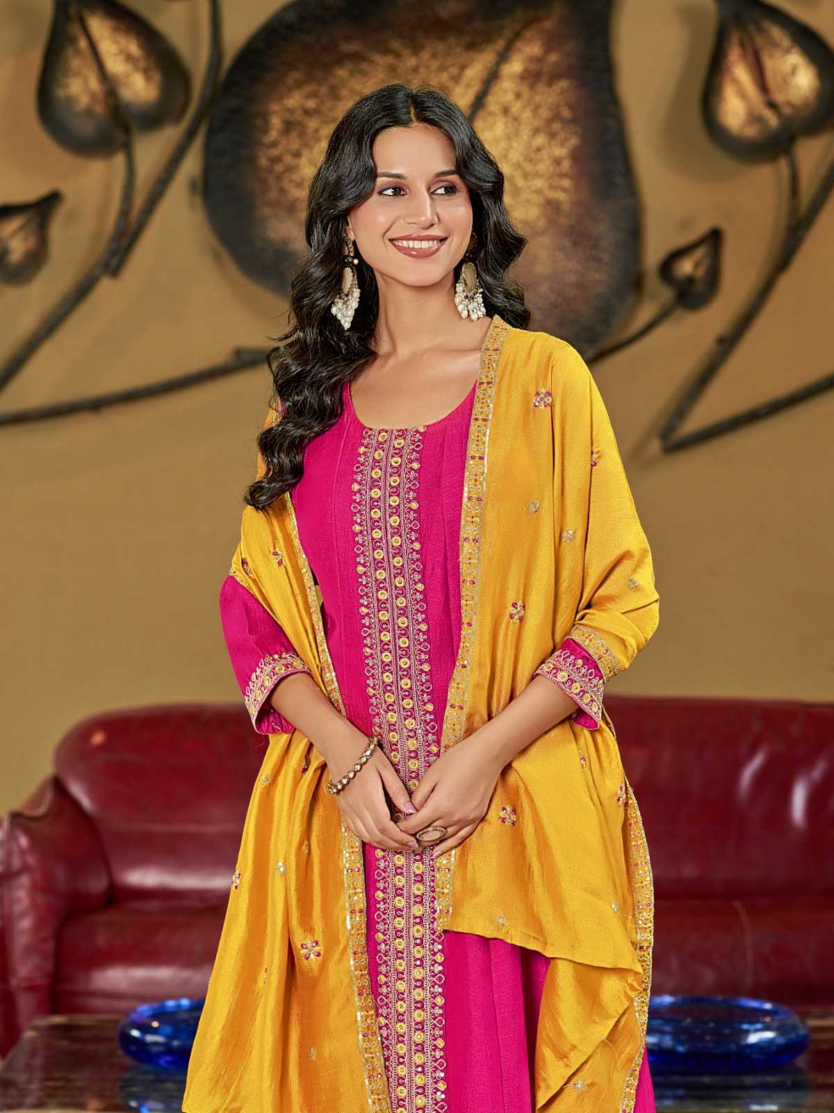 Ynf Vichitra Silk RIN190 AANCHI-SONAL Setwise Collections Wholesale Dresses & Suits Catalogs Manufacturer