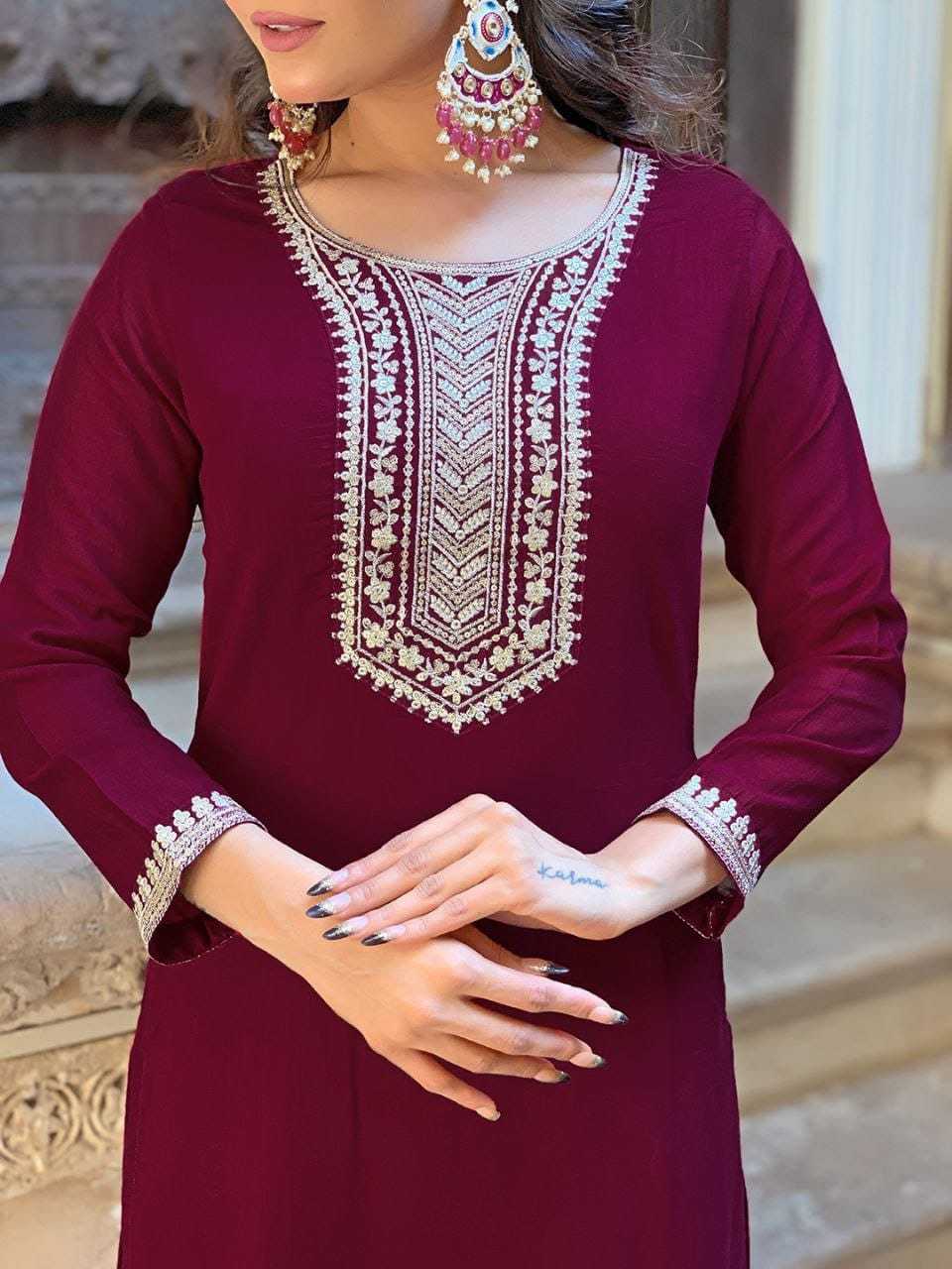 Ynf Vichitra Silk RIN222 BS-89 Suits & Dresses Plus Size Collections Wholesale Embroidery Suits Designer Suits Silk Suits Manufacturer