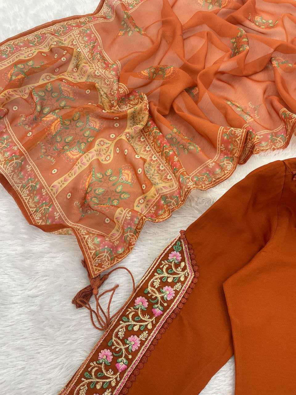 Ynf Viscose Chanderi KESH529 642 Suits & Dresses Wedding Collections Festive Collections Wholesale Embroidery Suits Chanderi Suit Wedding guest dresses Manufacturer