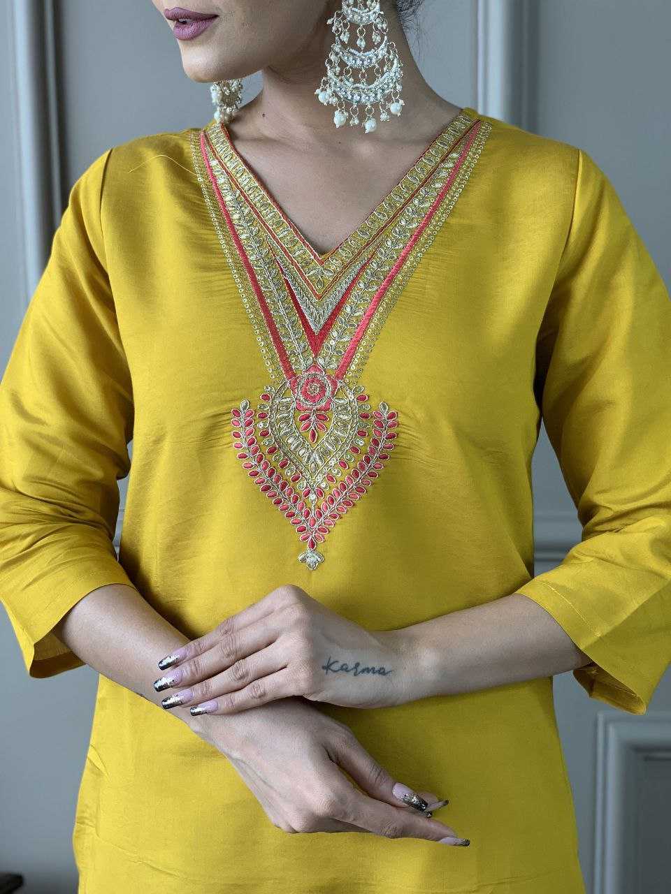 Ynf Viscose Chanderi KESH529 ANUSHREE Suits & Dresses Wedding Collections Festive Collections Wholesale Embroidery Suits Chanderi Suit Casual Dresses Manufacturer
