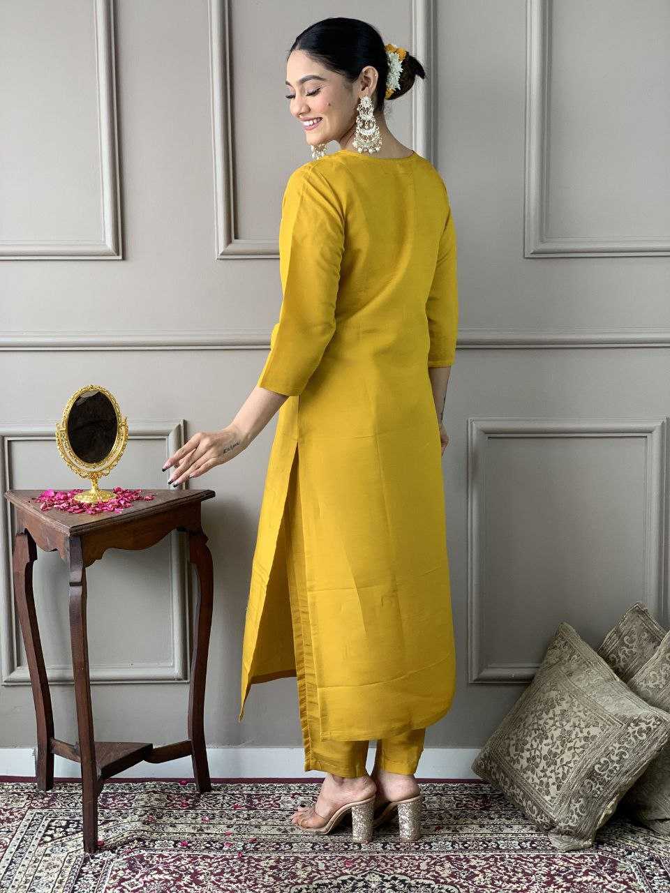 Ynf Viscose Chanderi KESH529 ANUSHREE Suits & Dresses Wedding Collections Festive Collections Wholesale Embroidery Suits Chanderi Suit Casual Dresses Manufacturer