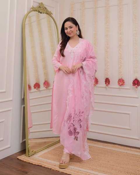 Ynf Viscose Chanderi RIN131 LAXMI Suits & Dresses Wedding Collections Festive Collections Wholesale Embroidery Suits Ladies Silk Suit Party wear suits Manufacturer