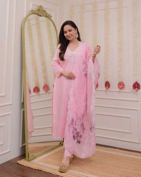 Ynf Viscose Chanderi RIN131 LAXMI Suits & Dresses Wedding Collections Festive Collections Wholesale Embroidery Suits Ladies Silk Suit Party wear suits Manufacturer