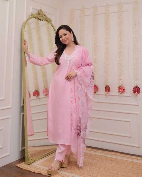 Ynf Viscose Chanderi RIN131 LAXMI Suits & Dresses Wedding Collections Festive Collections Wholesale Embroidery Suits Ladies Silk Suit Party wear suits Manufacturer