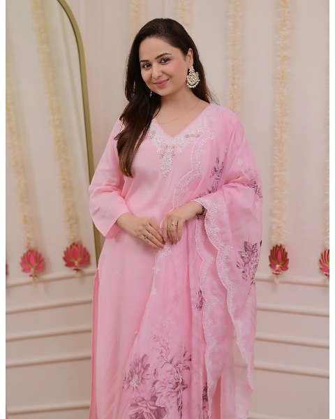 Ynf Viscose Chanderi RIN131 LAXMI Suits & Dresses Wedding Collections Festive Collections Wholesale Embroidery Suits Ladies Silk Suit Party wear suits Manufacturer