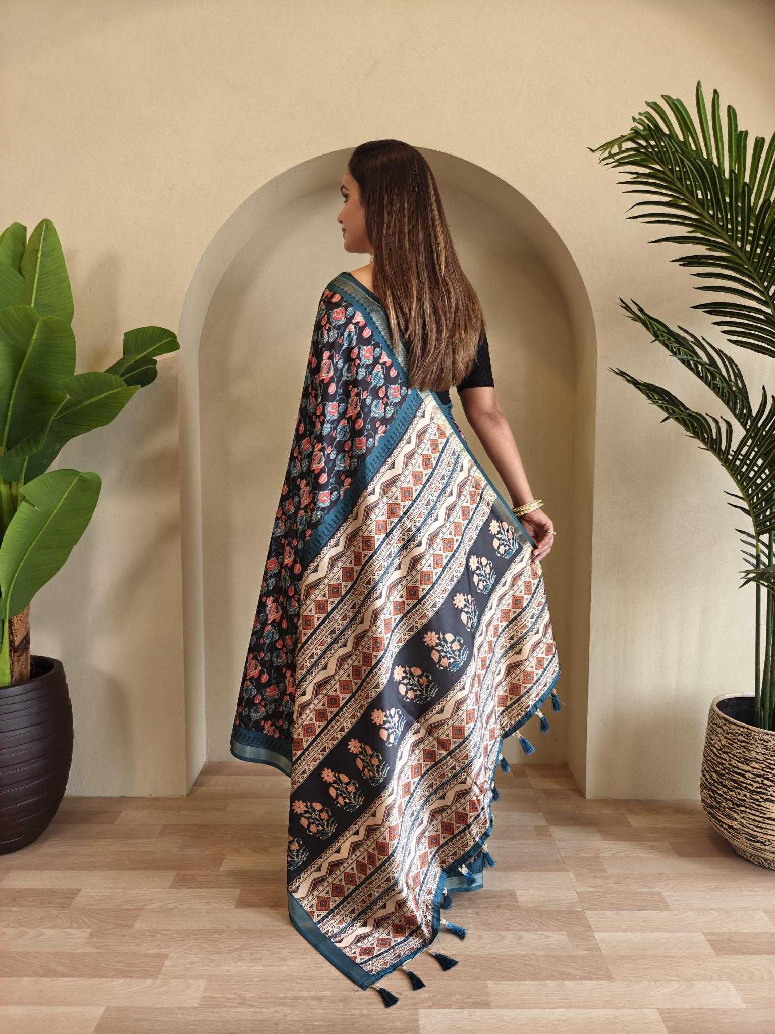 Ynf Viscose KESH249 Neha Sarees Wholesale Printed Sarees Zari Border Sarees Viscose Saree Manufacturer