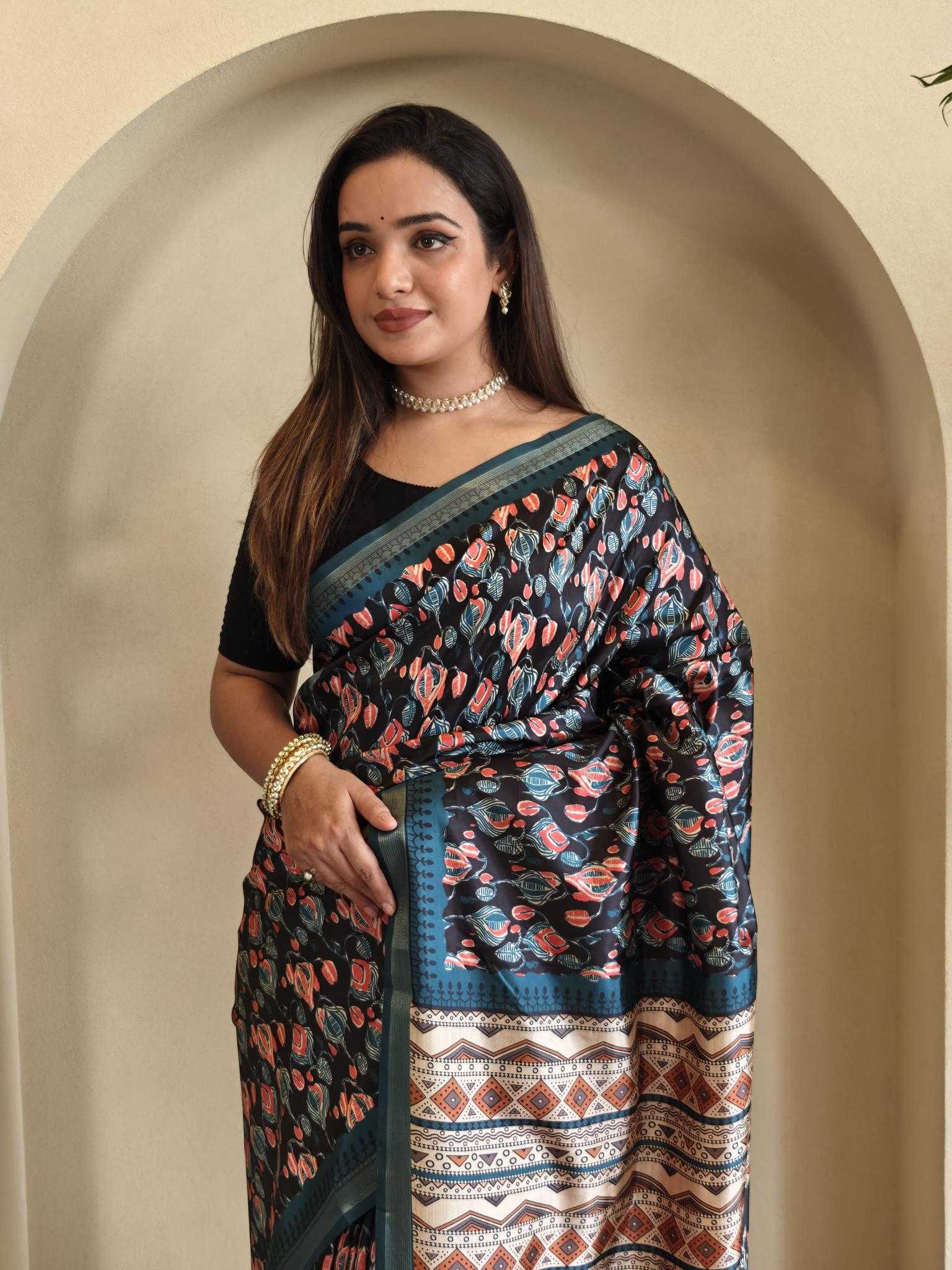 Ynf Viscose KESH249 Neha Sarees Wholesale Printed Sarees Zari Border Sarees Viscose Saree Manufacturer