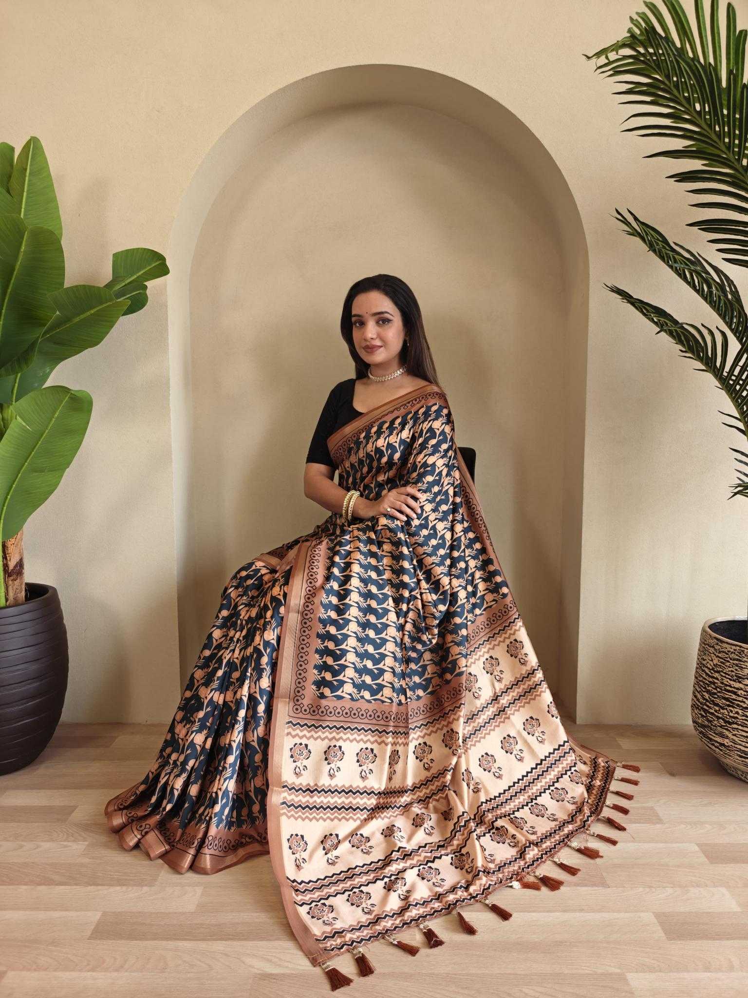 Ynf Viscose KESH249 Neha Sarees Wholesale Printed Sarees Zari Border Sarees Viscose Saree Manufacturer