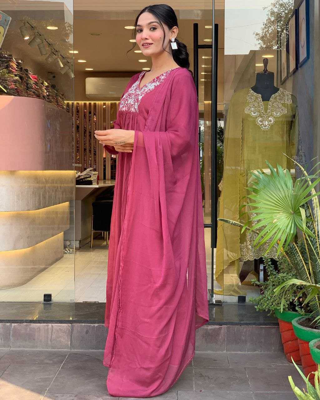 Ynf Viscose KESH529 AYUSHI Suits & Dresses Wholesale Ladies Suits Embroidery Suits Anarkali Suits Manufacturer