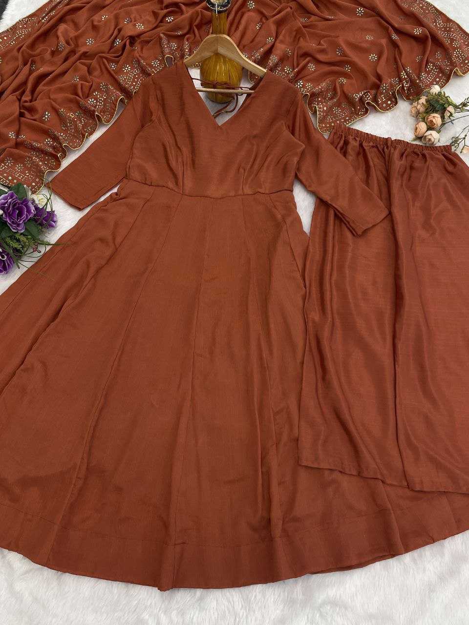 Ynf Viscose KESH529 BINA Gowns Wholesale Embroidery Gowns Anarkali Gown Party Gowns Sequin Gowns Manufacturer