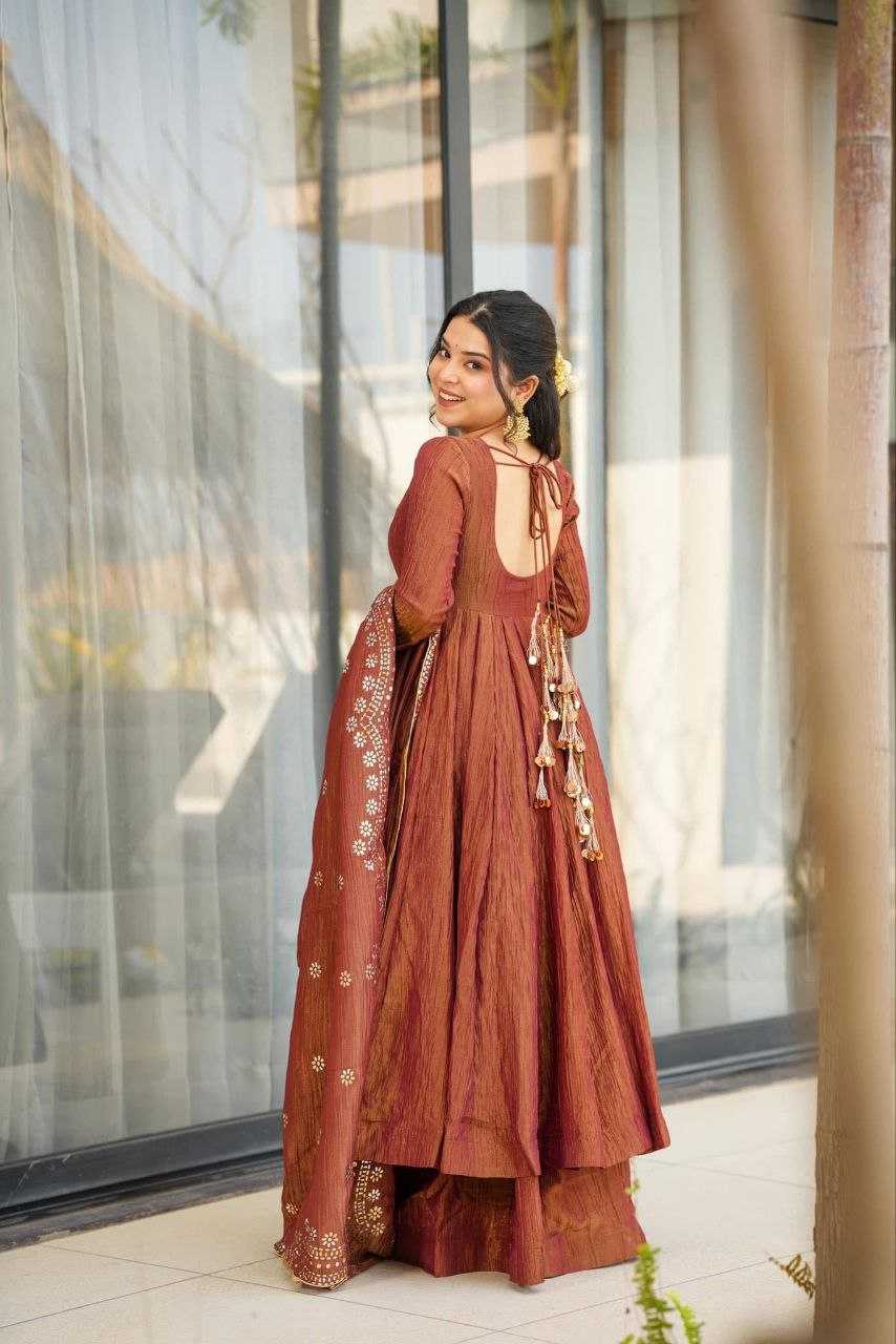 Ynf Viscose KESH529 BINA Gowns Wholesale Embroidery Gowns Anarkali Gown Party Gowns Sequin Gowns Manufacturer
