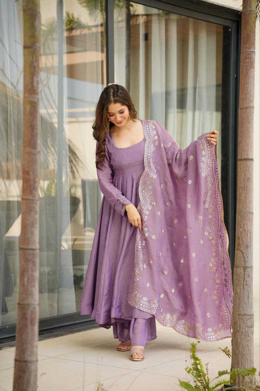 Ynf Viscose KESH529 BINA Gowns Wholesale Embroidery Gowns Anarkali Gown Party Gowns Sequin Gowns Manufacturer