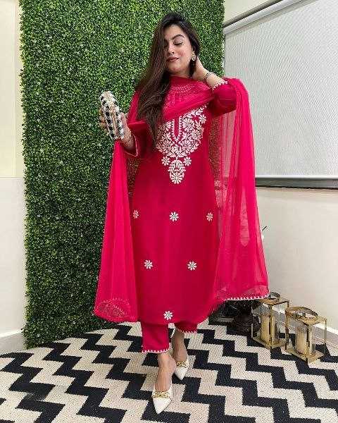 Ynf Viscose KESH529 CHAHAT Suits & Dresses Wholesale Ladies Suits Embroidery Suits Party wear suits Chanderi Suit Manufacturer