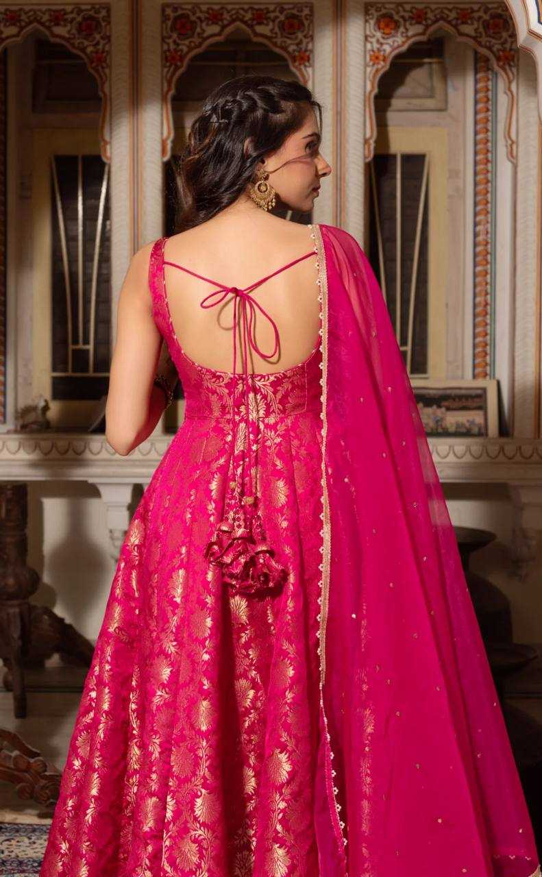 Ynf Viscose KESH533 5096 Gowns Wholesale Fancy Gowns Embroidery Gowns Anarkali Gown Sleeveless Gowns Sequin Gowns Manufacturer