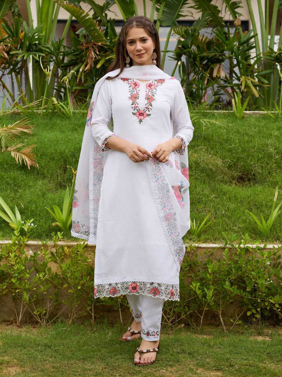 Ynf Viscose Rayon KESH529 ZOYA Suits & Dresses Wedding Collections Festive Collections Wholesale Embroidered Suits White Salwar Suit Wedding Outfits Manufacturer