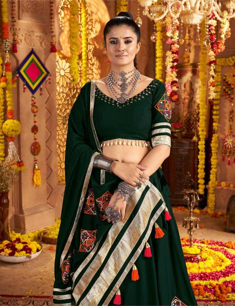Ynf Viscose Rayon RIN202 11006 Lehengas Wholesale Designer Lehenga Embroidered Lehenga Thread Work Lehenga Manufacturer