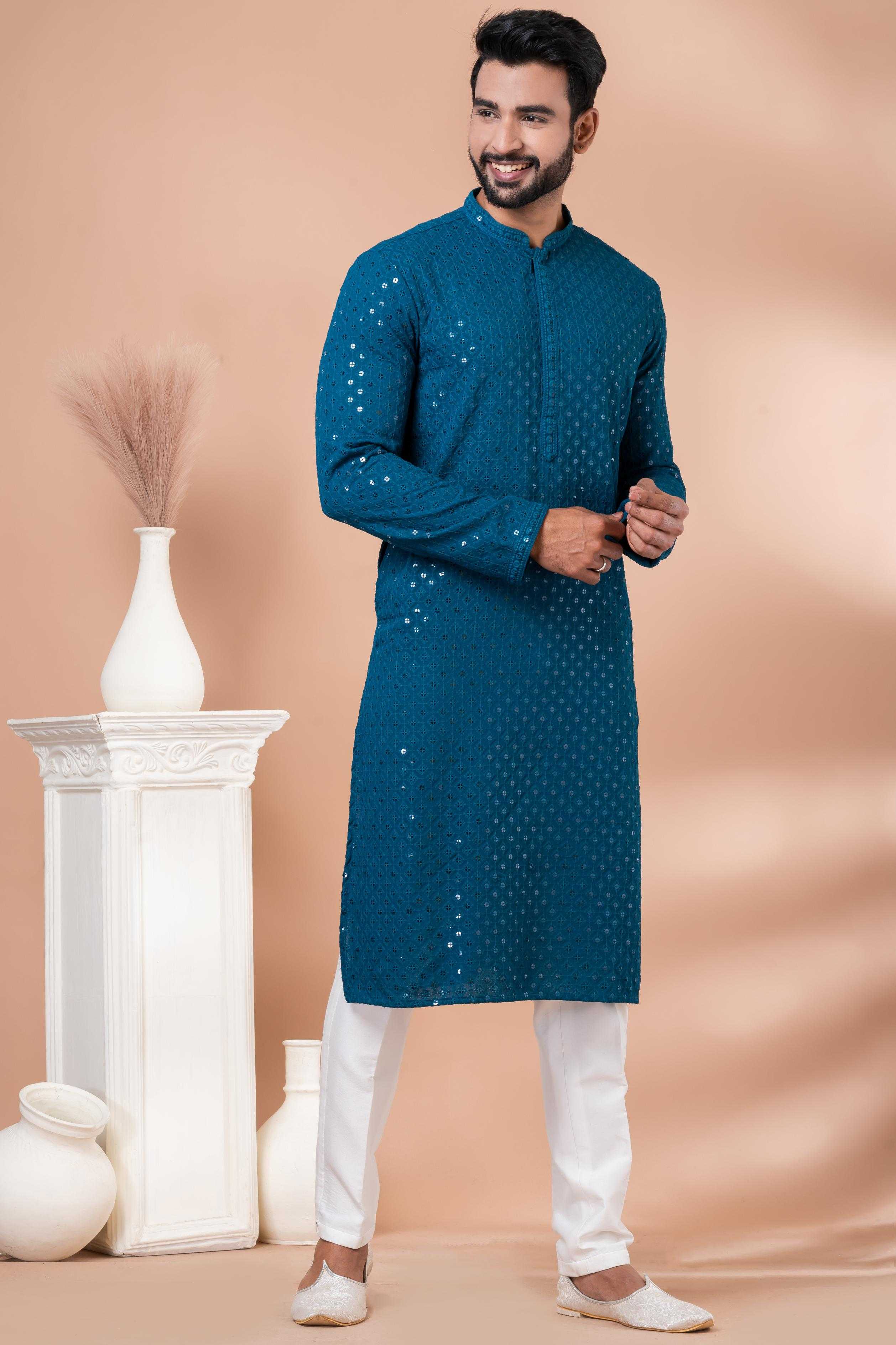 Ynf Viscose Rayon RIN223 3412B Mens Wear Wholesale Mens Kurtas Mens Kurta Pyjama Men Wedding kurta Manufacturer