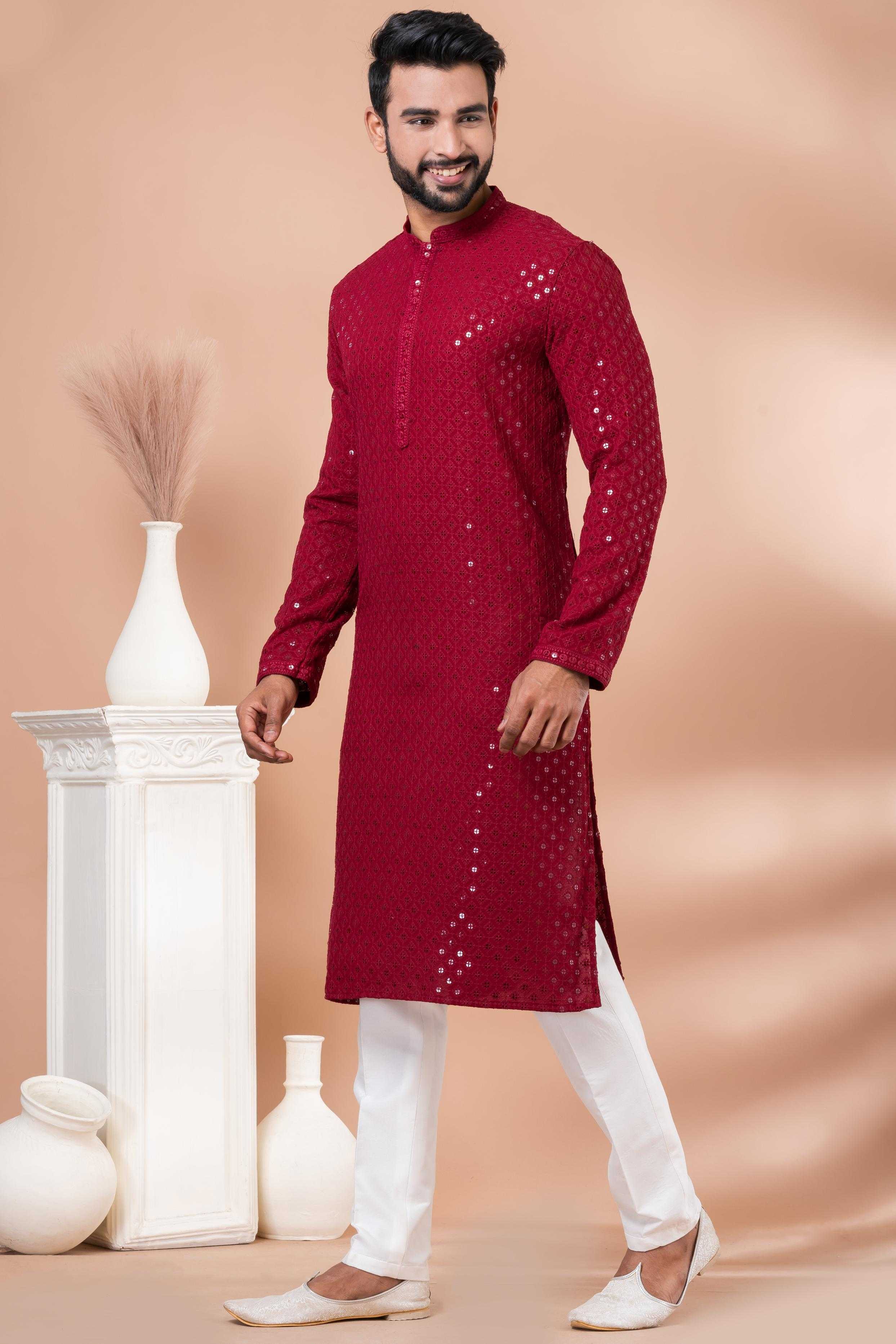 Ynf Viscose Rayon RIN223 3414A Mens Wear Wholesale Mens Kurtas Mens Kurta Pyjama Men Wedding kurta Manufacturer