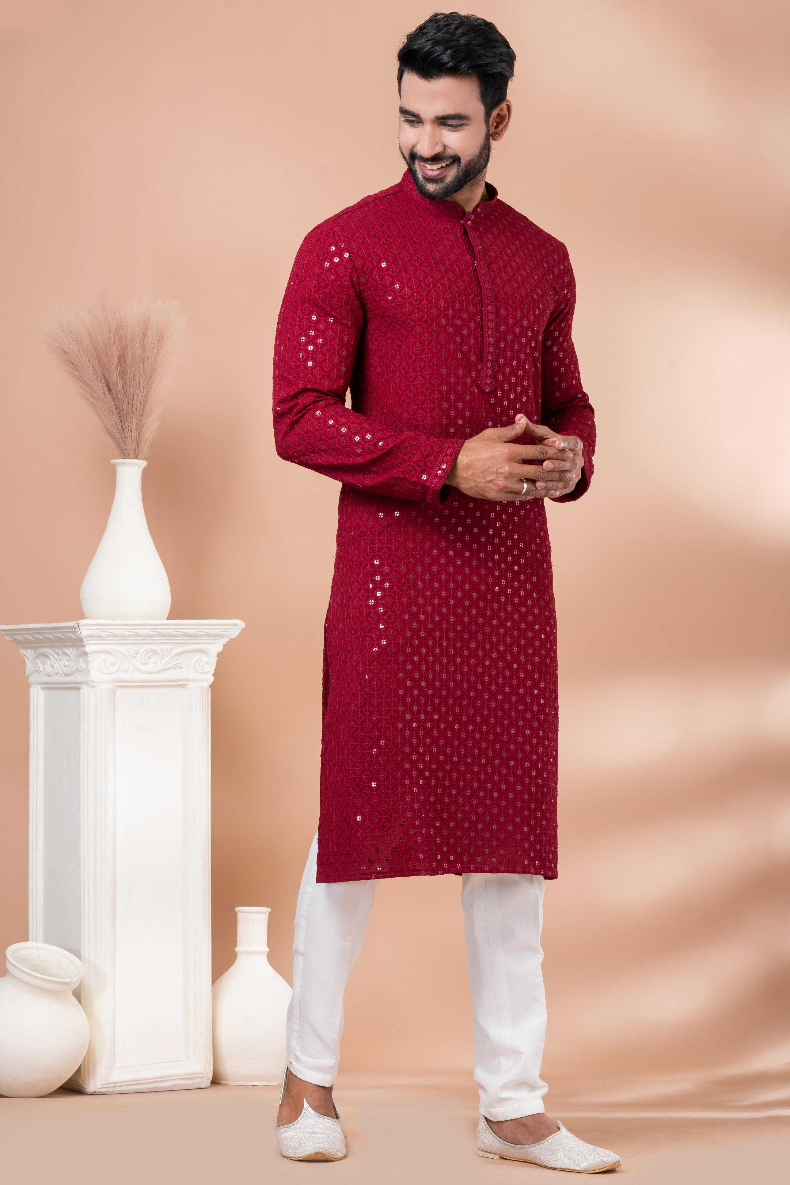 Ynf Viscose Rayon RIN223 3414A Mens Wear Wholesale Mens Kurtas Mens Kurta Pyjama Men Wedding kurta Manufacturer