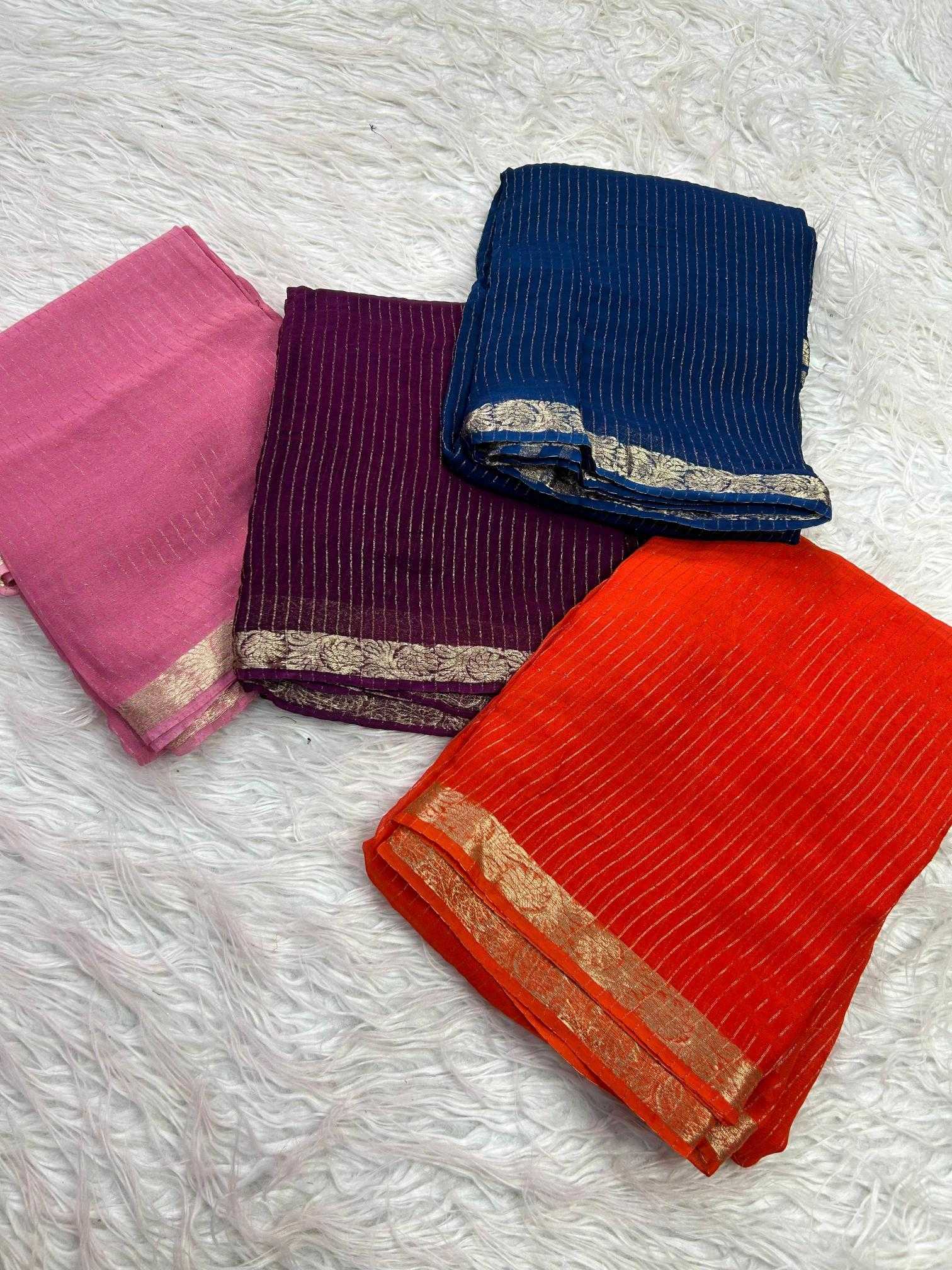 Ynf Viscose RIN178 EKAM Sarees Wholesale Designer Sarees Georgette Sarees Viscose Saree Manufacturer