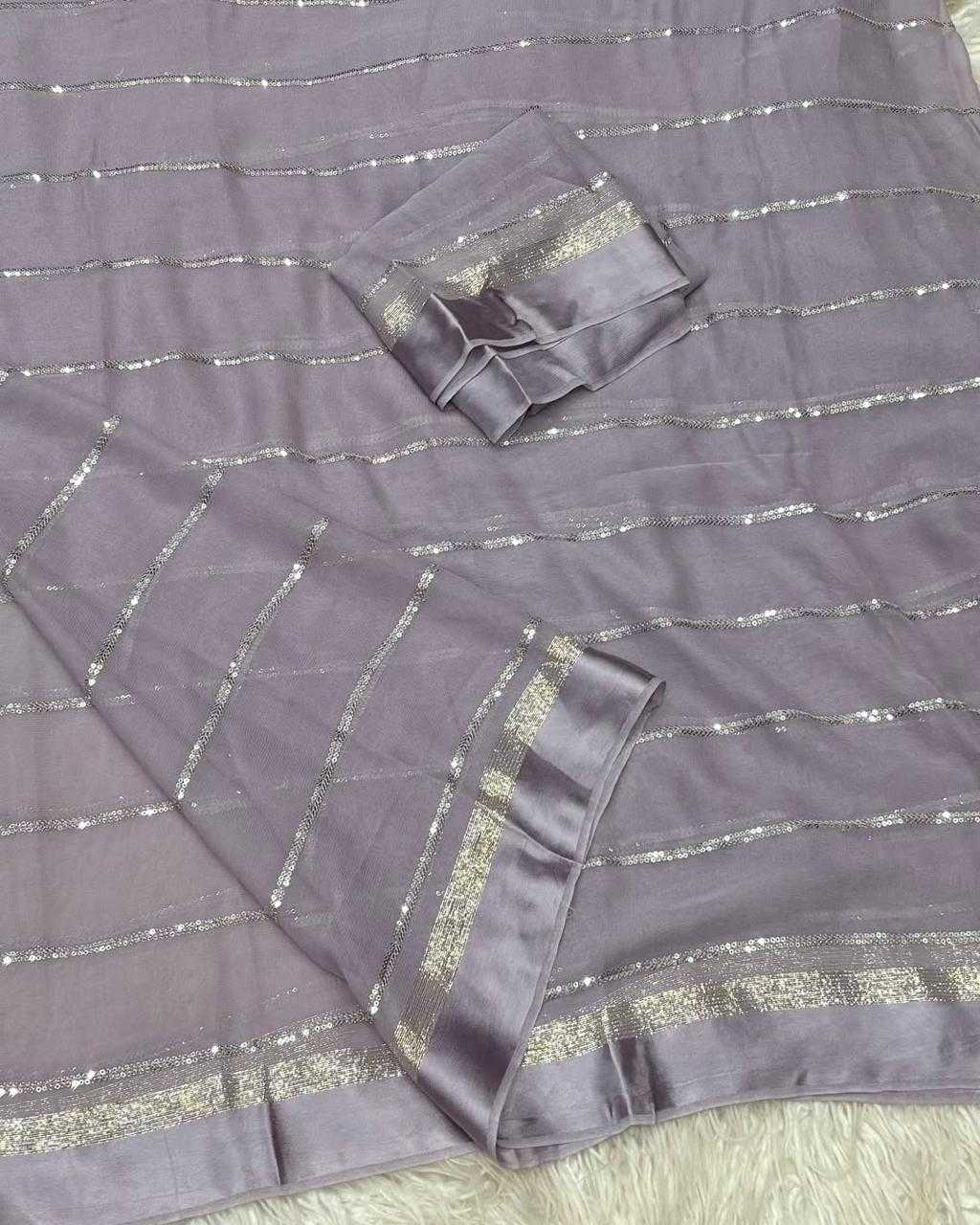 Ynf Viscose RIN178 TARANA Sarees Wholesale Georgette Sarees Sequence Sarees Viscose Saree Manufacturer