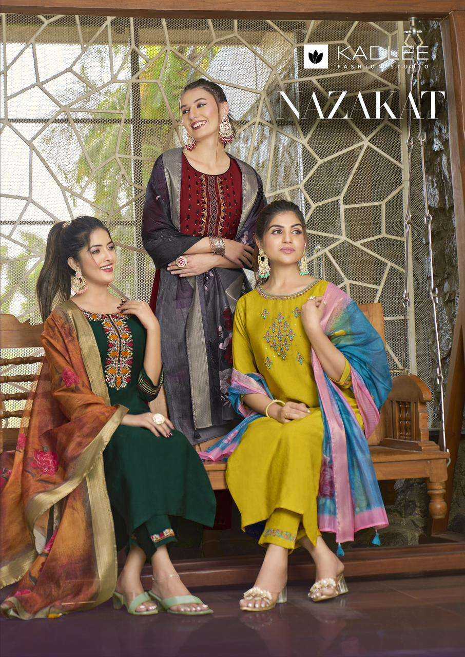 Ynf Viscose RIN190 KADLEE-NAZAKAT Setwise Collections Wholesale Kurtis Catalogs Manufacturer