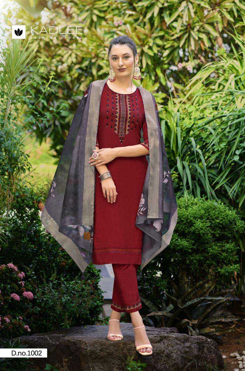 Ynf Viscose RIN190 KADLEE-NAZAKAT Setwise Collections Wholesale Kurtis Catalogs Manufacturer
