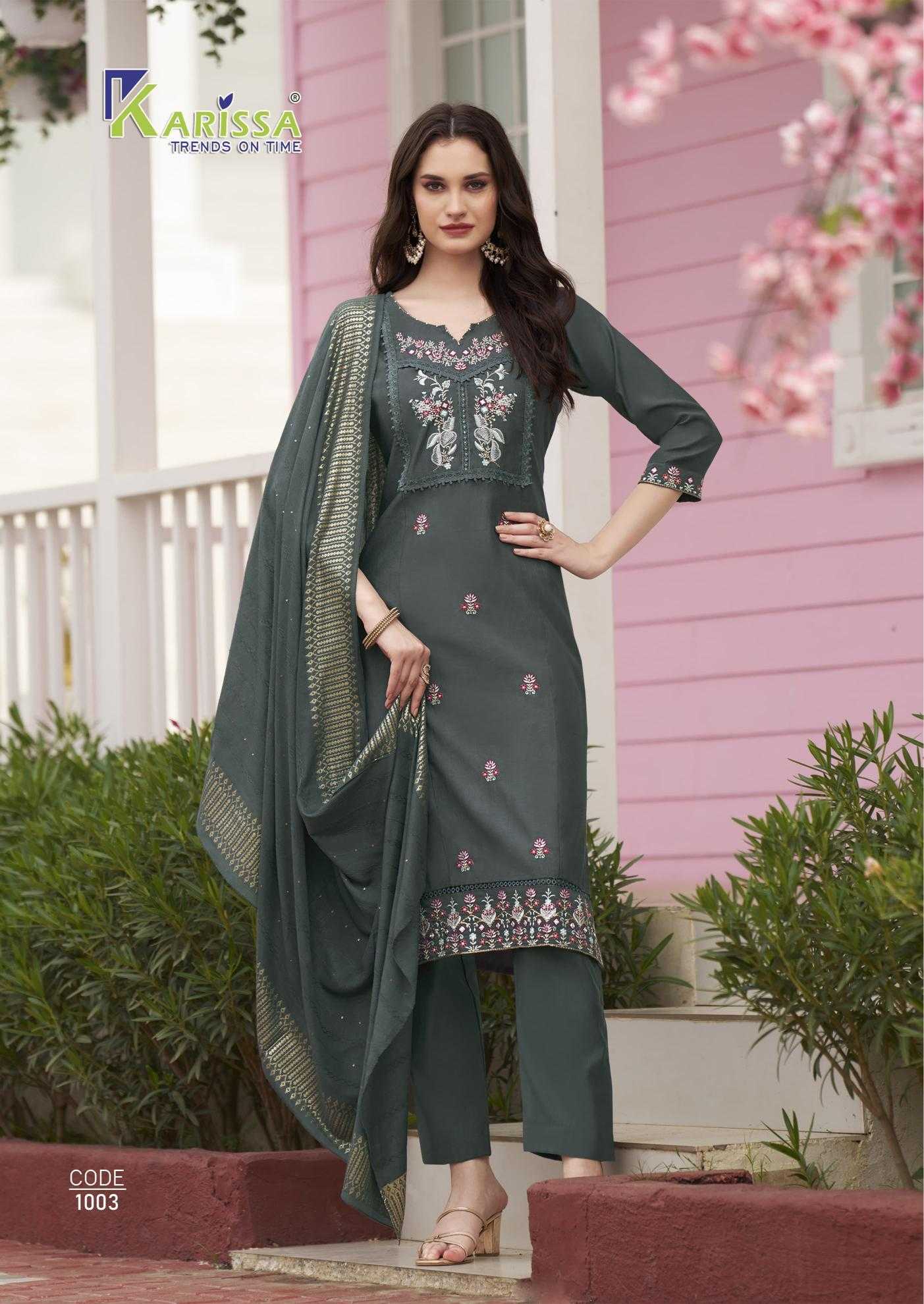 Ynf Viscose RIN190 KARISSA -JOOHI Setwise Collections Wholesale Dresses & Suits Catalogs Manufacturer