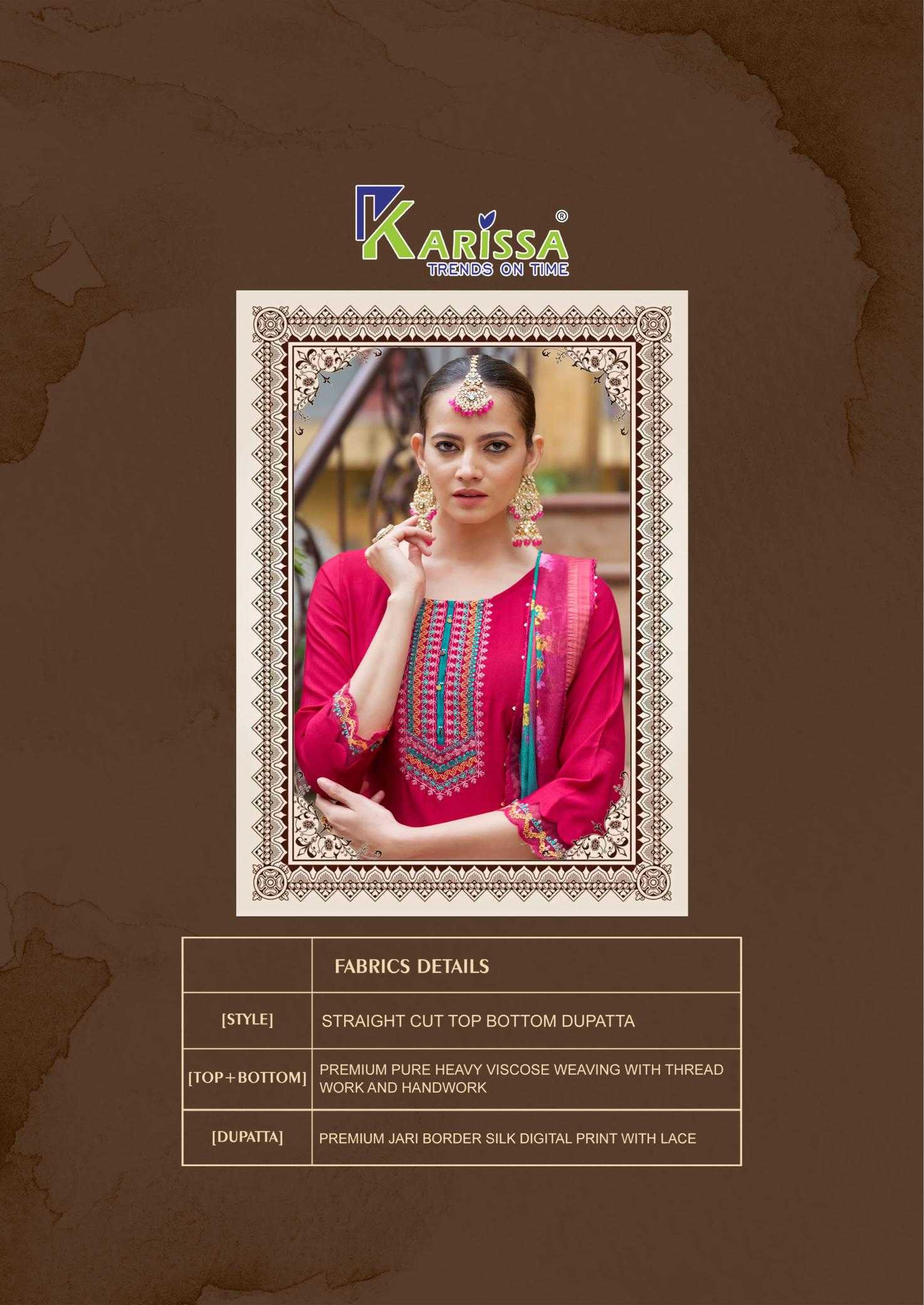 Ynf Viscose RIN190 KARISSA-SWARAA Setwise Collections Wholesale Dresses & Suits Catalogs Manufacturer
