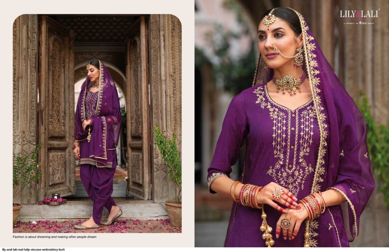 Ynf Viscose RIN190 LILY AND LALI REAL TULIP Setwise Collections Wholesale Dresses & Suits Catalogs Manufacturer