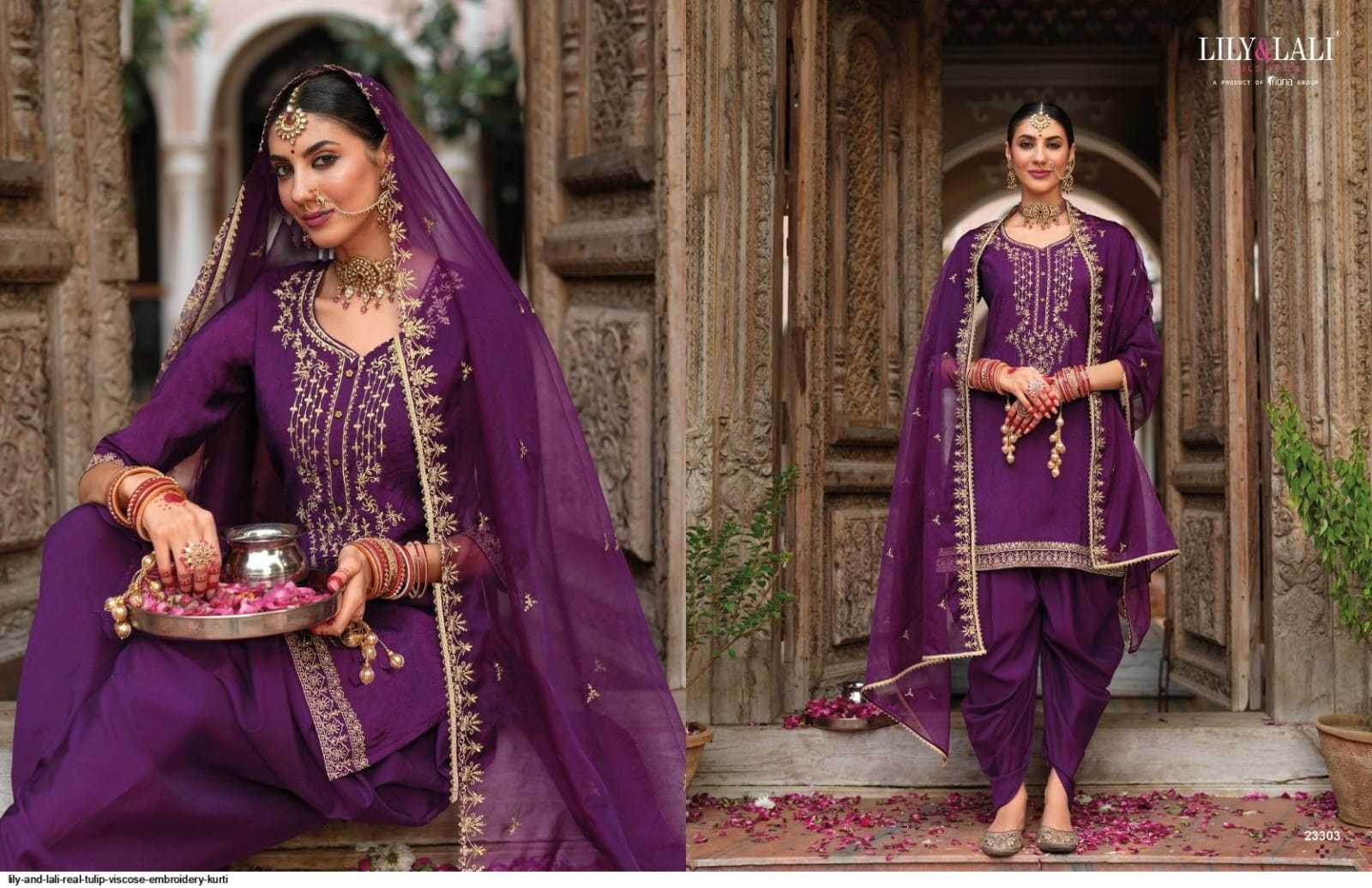 Ynf Viscose RIN190 LILY AND LALI REAL TULIP Setwise Collections Wholesale Dresses & Suits Catalogs Manufacturer