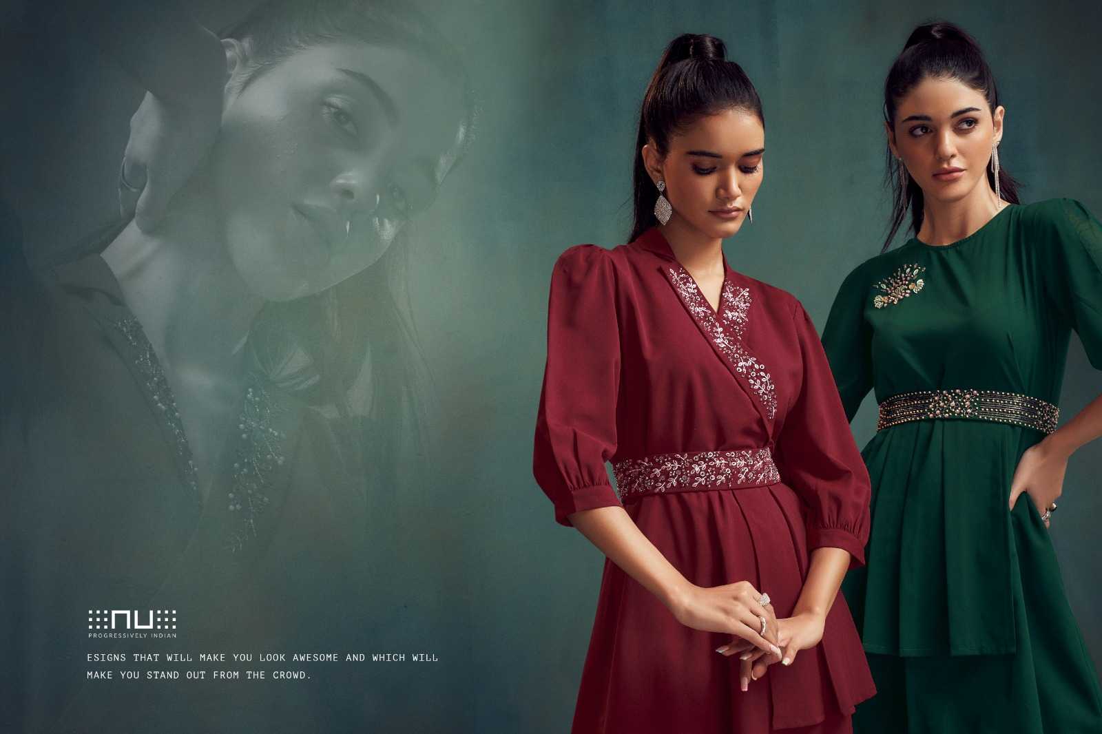 Ynf Viscose RIN190 NITARA-Sparkles VOL-7 Setwise Collections Wholesale Dresses & Suits Catalogs Manufacturer