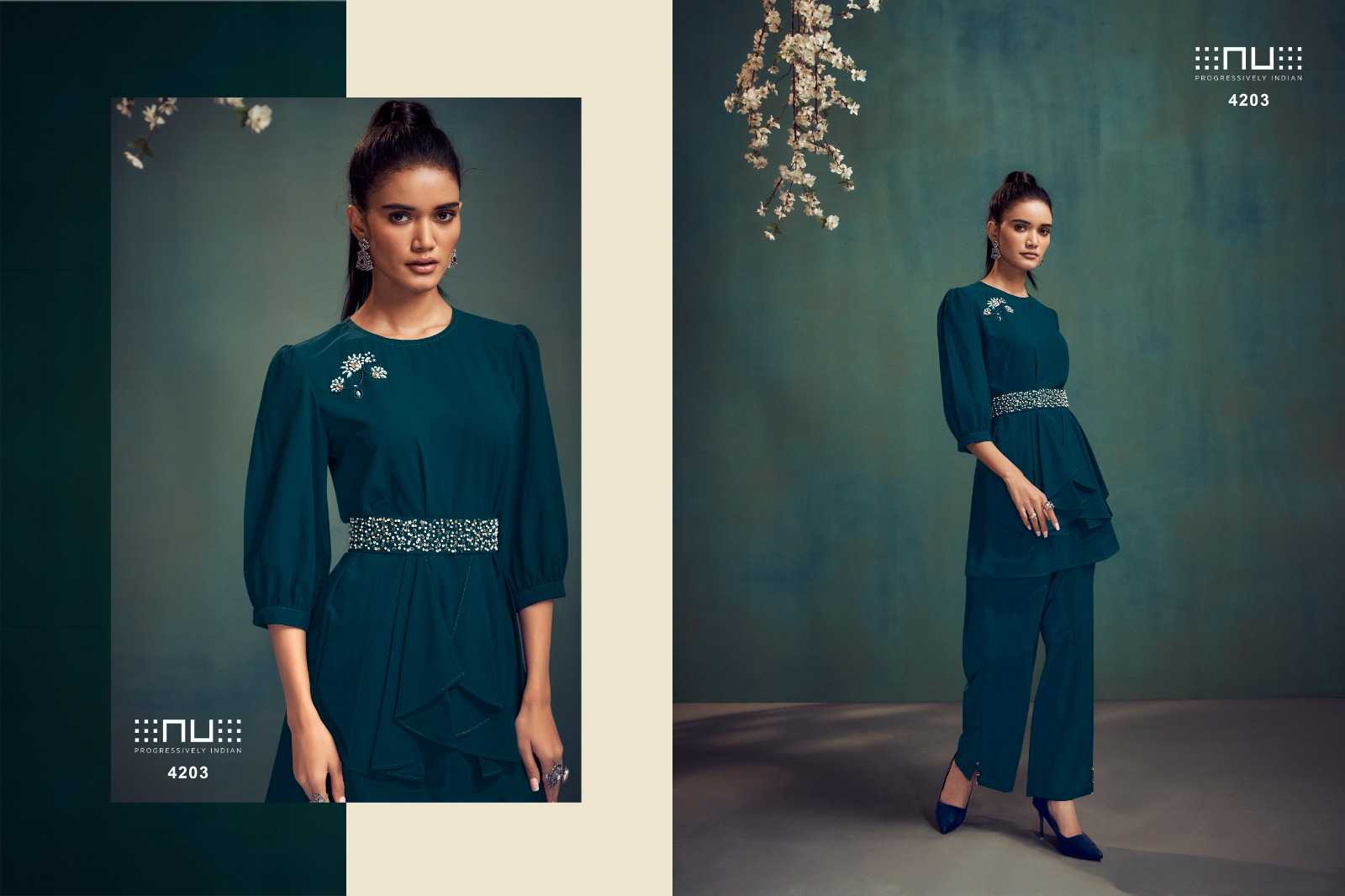 Ynf Viscose RIN190 NITARA-Sparkles VOL-7 Setwise Collections Wholesale Dresses & Suits Catalogs Manufacturer