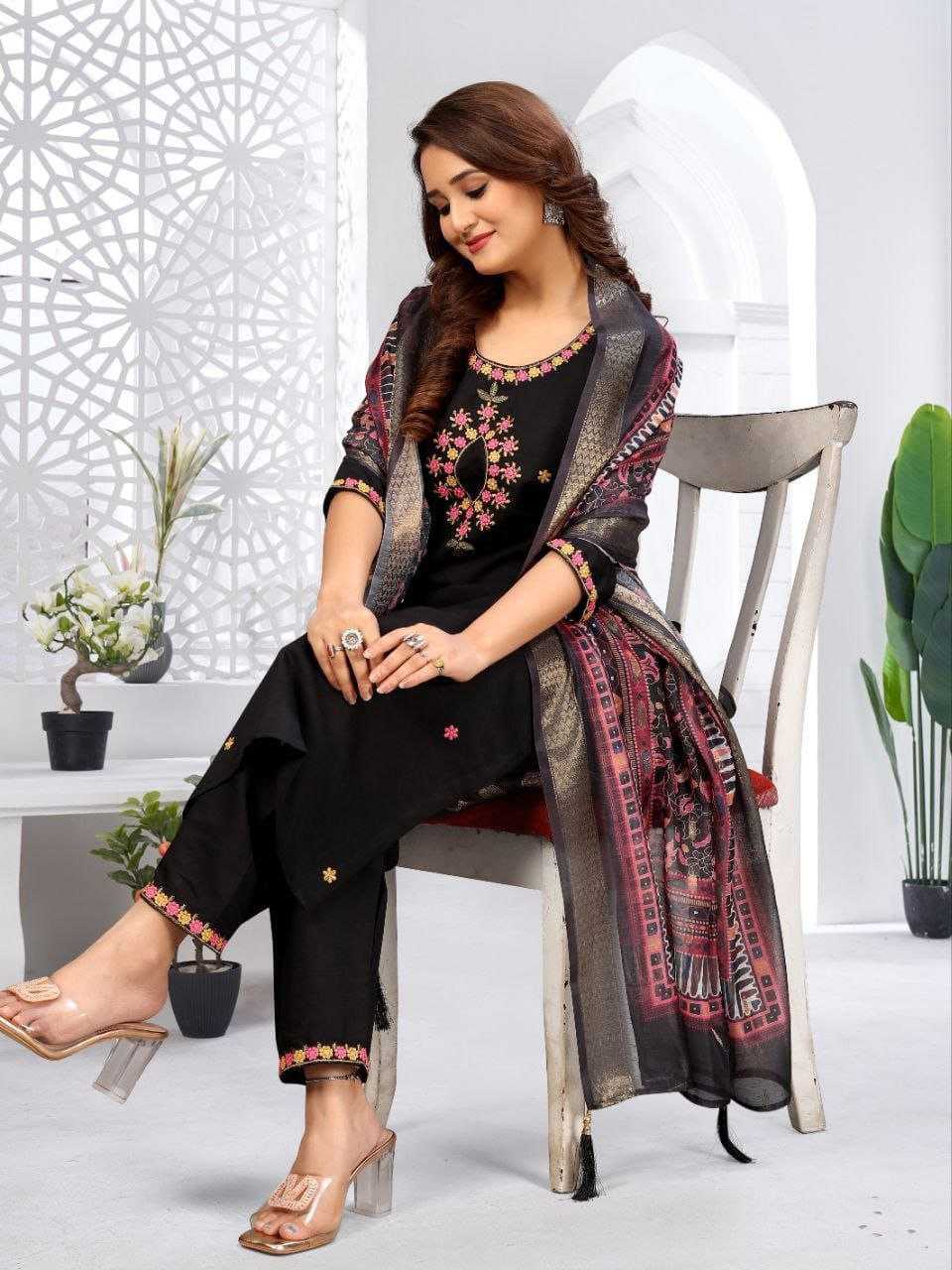 Ynf Viscose RIN193 HOOT Suits & Dresses Wedding Collections Festive Collections Wholesale Party wear suits Embroidered Suits Wedding guest dresses Manufacturer