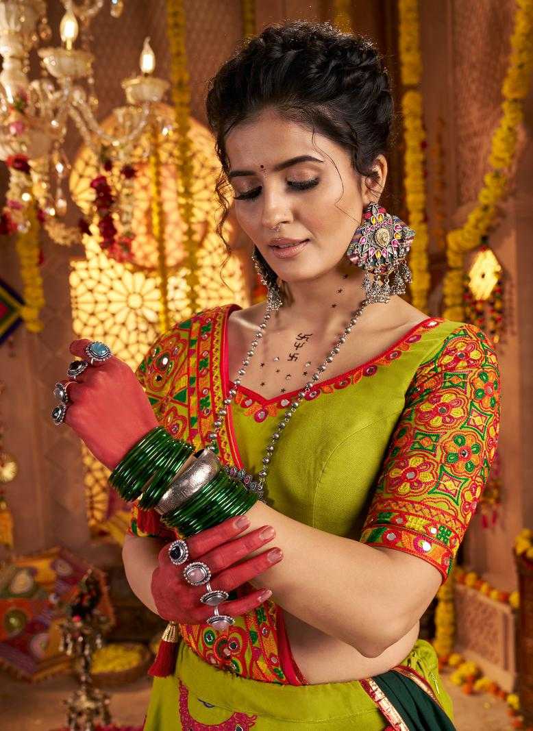 Ynf Viscose RIN202 11011 Lehengas Wedding Collections Festive Collections Wholesale Embroidered Lehenga Mirror Work Lehenga Navratri Chaniya Choli Manufacturer