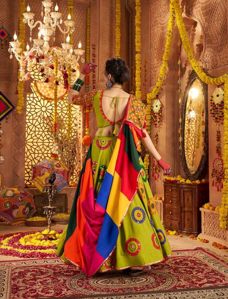 Ynf Viscose RIN202 11011 Lehengas Wedding Collections Festive Collections Wholesale Embroidered Lehenga Mirror Work Lehenga Navratri Chaniya Choli Manufacturer