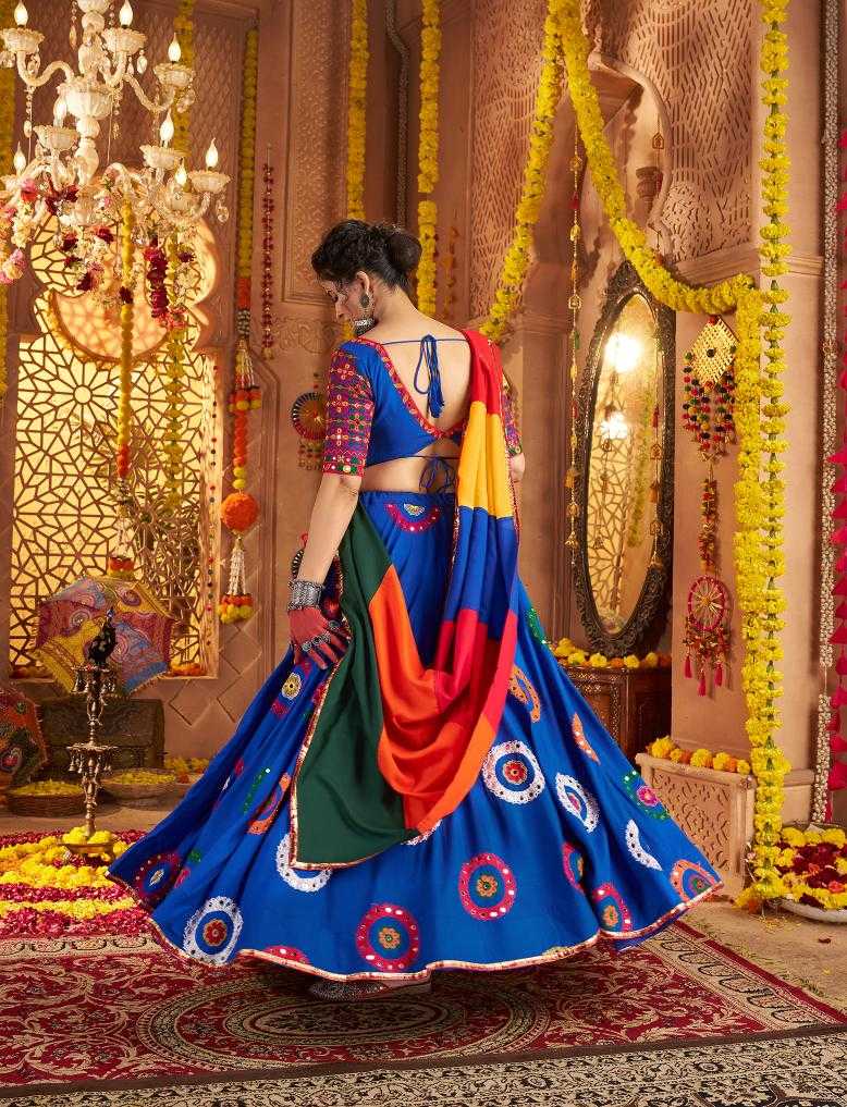 Ynf Viscose RIN202 11011 Lehengas Wedding Collections Festive Collections Wholesale Embroidered Lehenga Mirror Work Lehenga Navratri Chaniya Choli Manufacturer